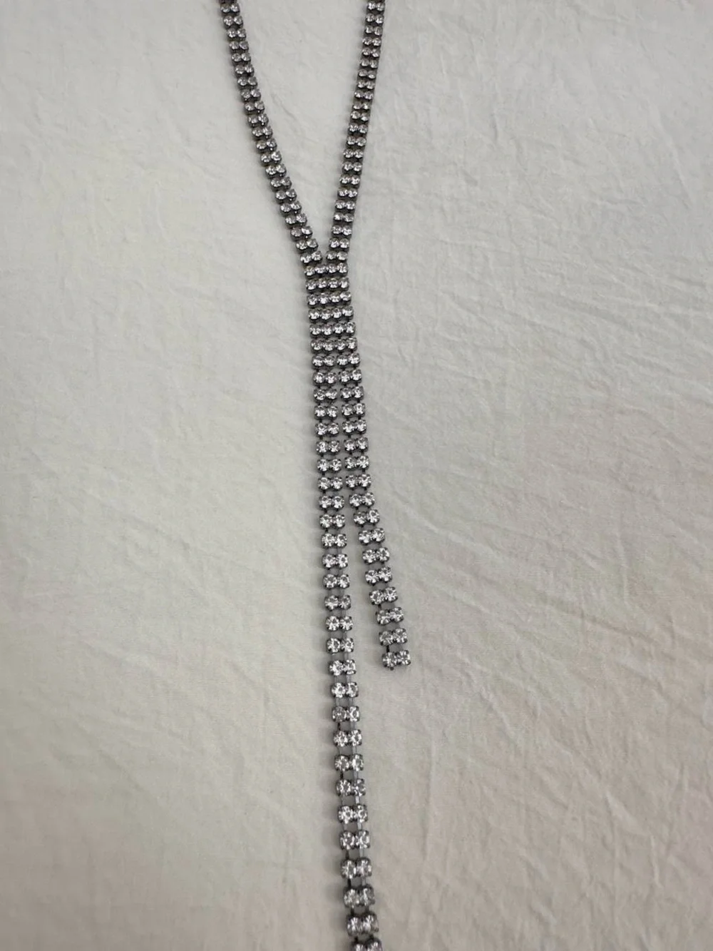 Rhinestone Drop Necklace